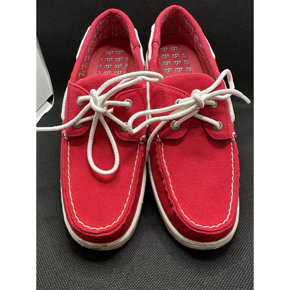Eastland St.Louis Cardinals Boat Shoes Women’s Size 6.5 M Red Logo Fan Gear MLB